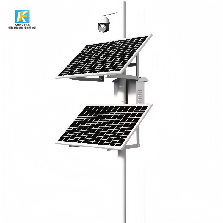 Dual Solar Panel CCTV Power Kit for Remote Security Towers | China OEM Solar Surveillance System