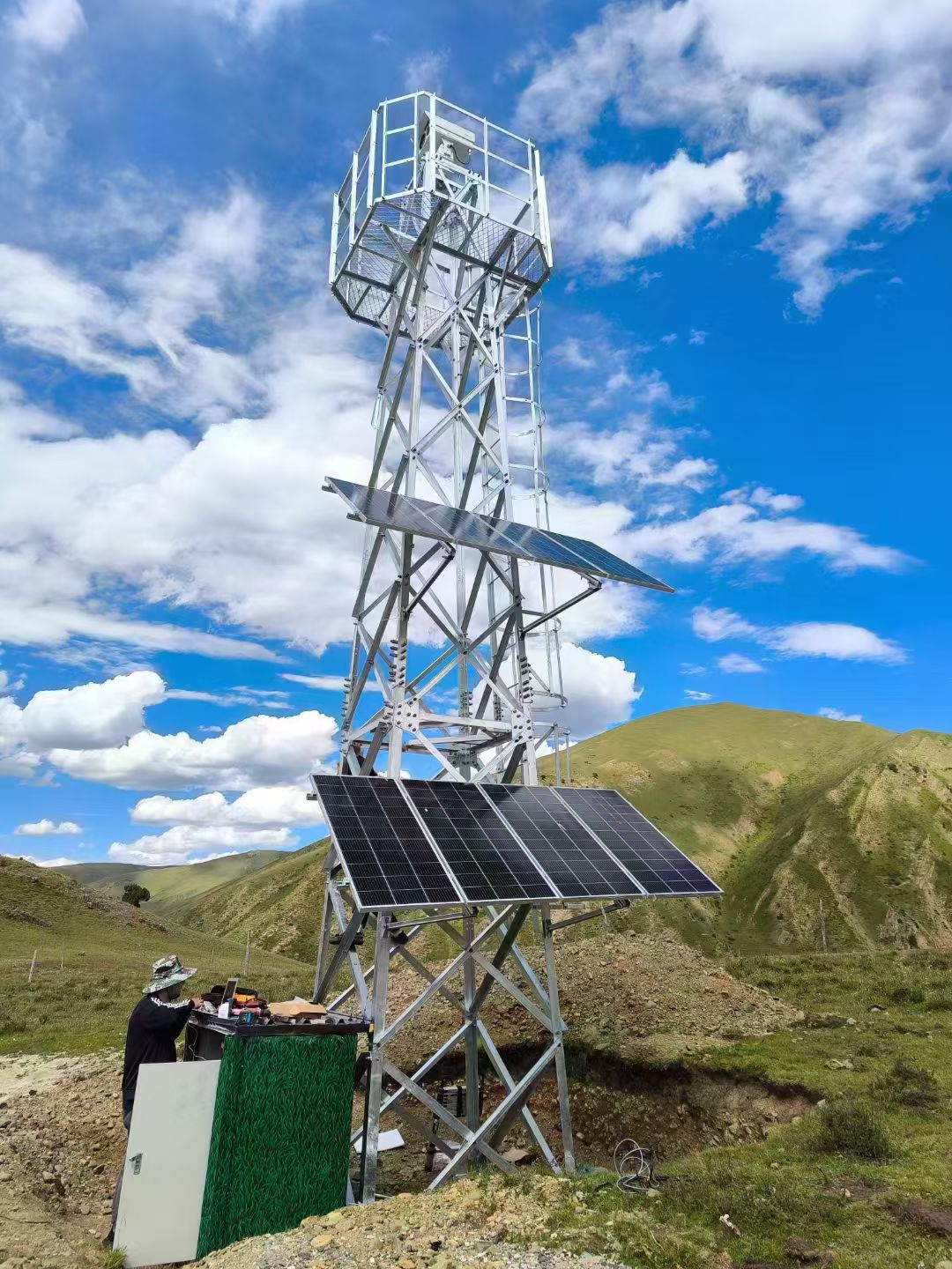 Off-Grid Solar-Powered PTZ Surveillance Camera System with Integrated Siren