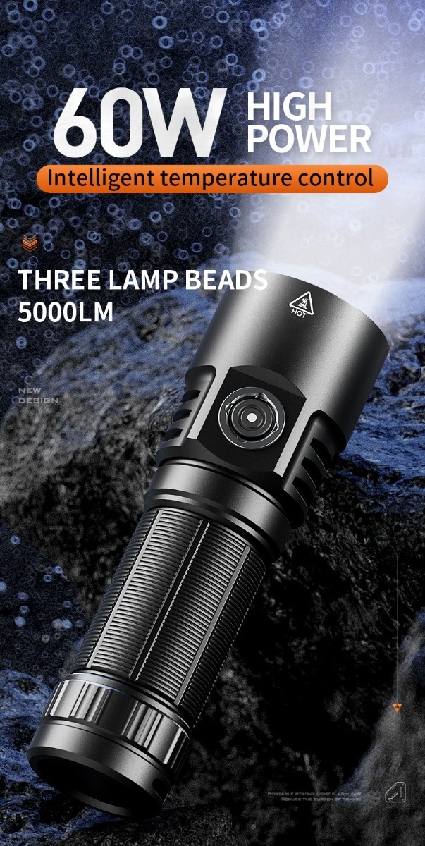 USB Rechargeable LED Headlamp with Motion Sensor for Hiking, Work & OEM Supply