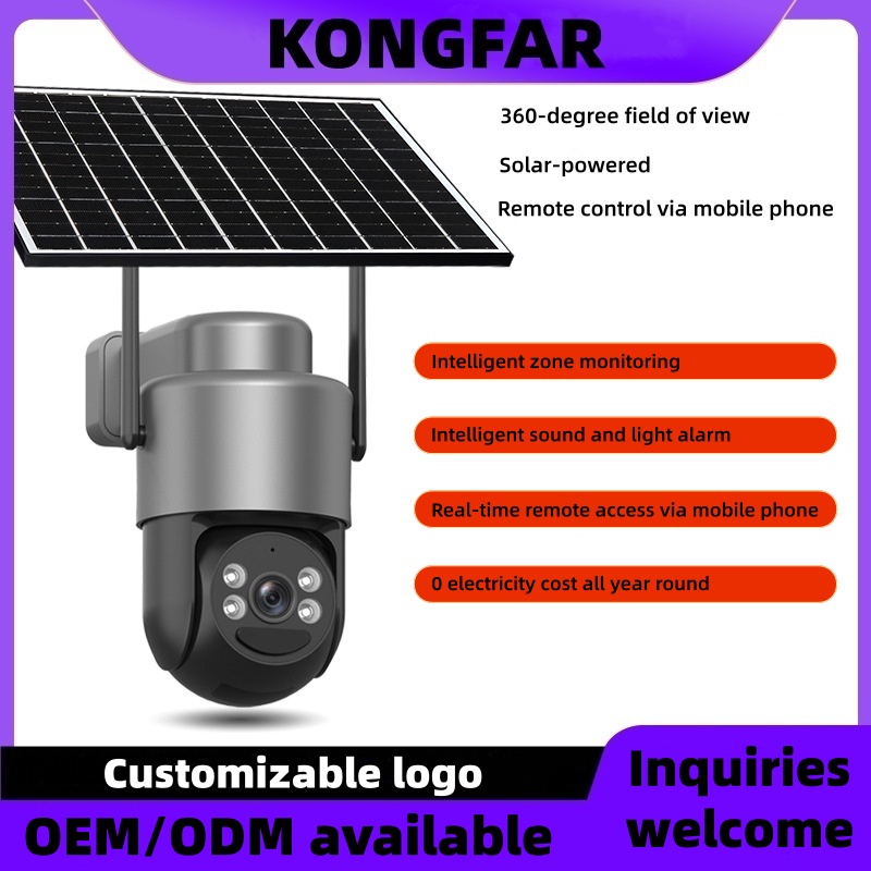 Solar-Powered PTZ Surveillance Camera for Off-Grid Outdoor Monitoring
