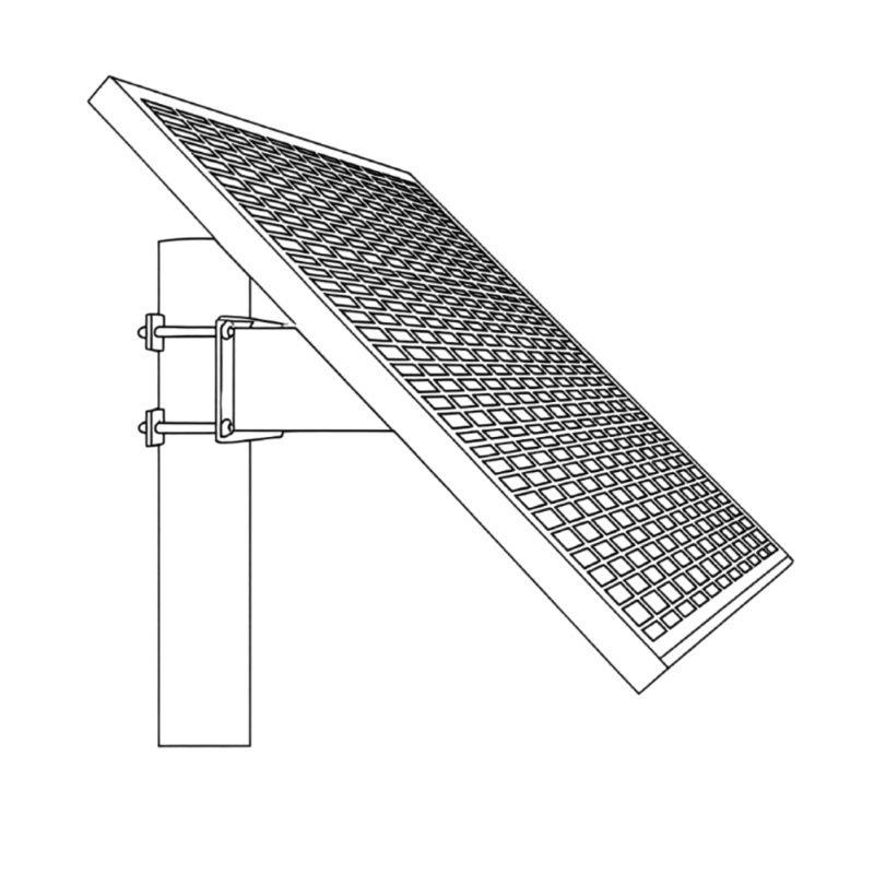 Pole-Mounted Integrated Solar Power CCTV System Kit