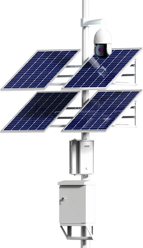 Split-Type Solar Power CCTV System Kit