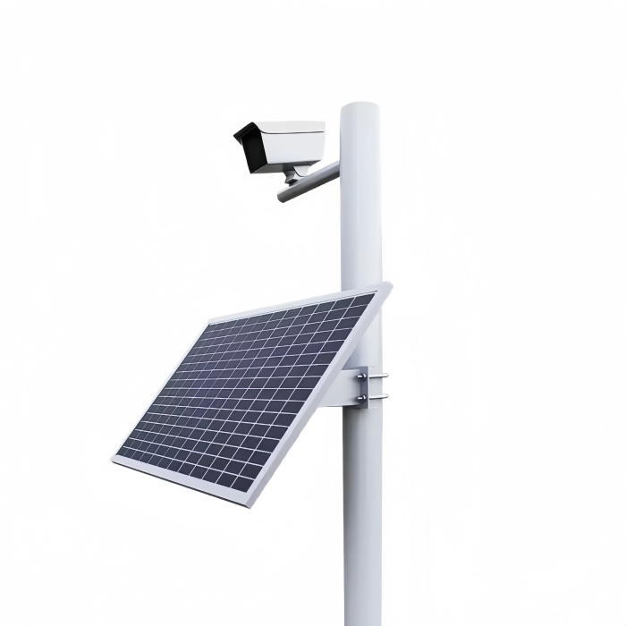 Pole-Mounted Integrated Solar Power CCTV System Kit