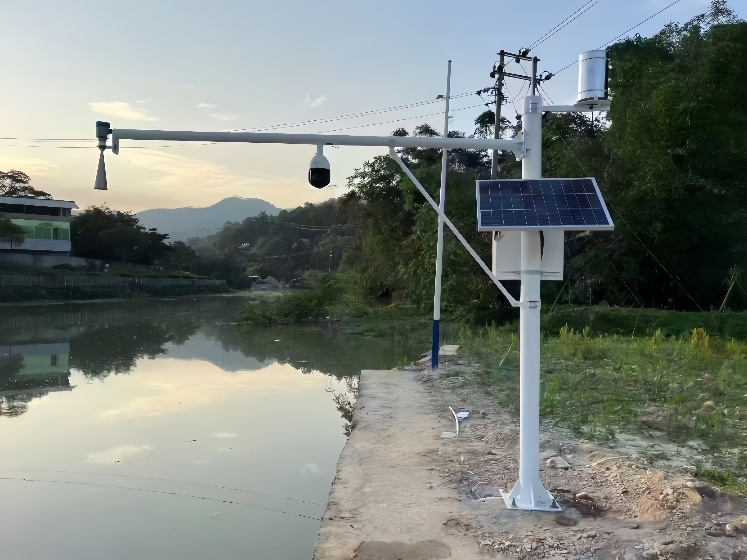 solar-powered monitoring systems for river flow measurement