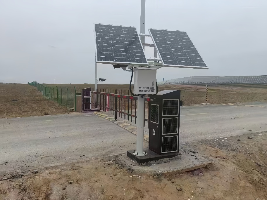 solar powered gate barrier systems for farms and irrigation