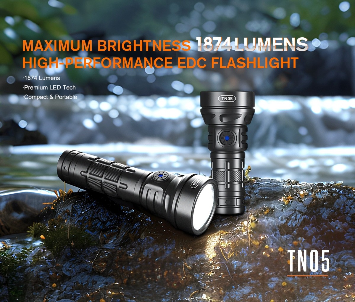 Rechargeable LED Headlamp 1000LM, Type-C USB Charging, Outdoor Hiking Light from China Supplier