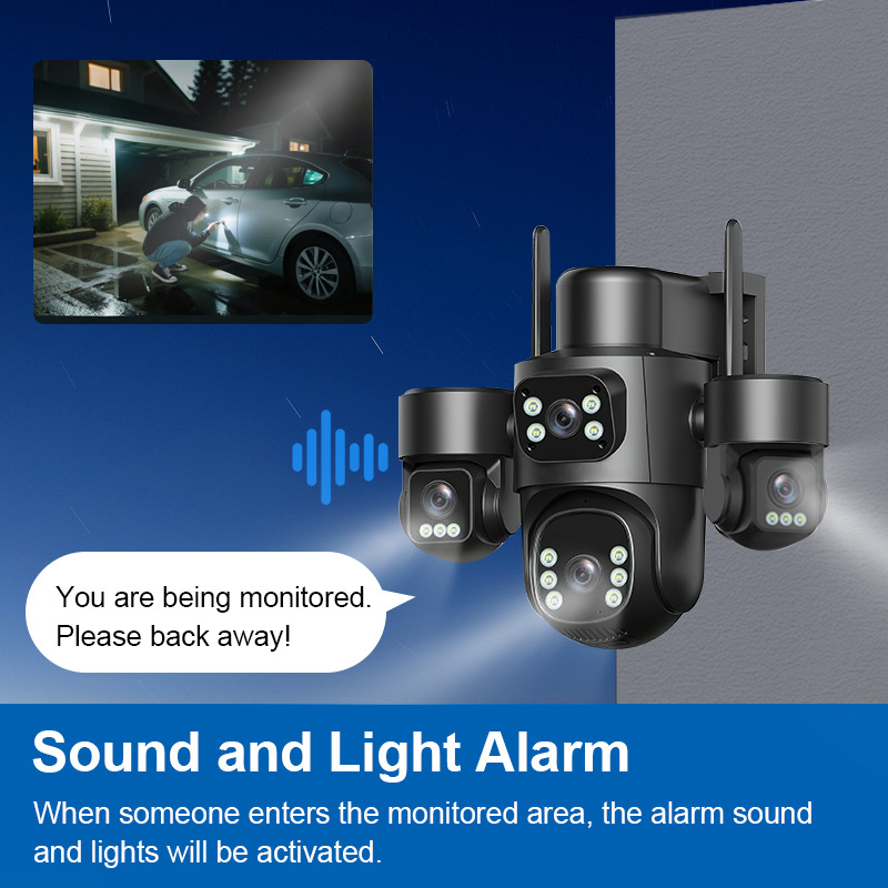 Off-Grid Solar-Powered Multi-Lens Surveillance Camera System