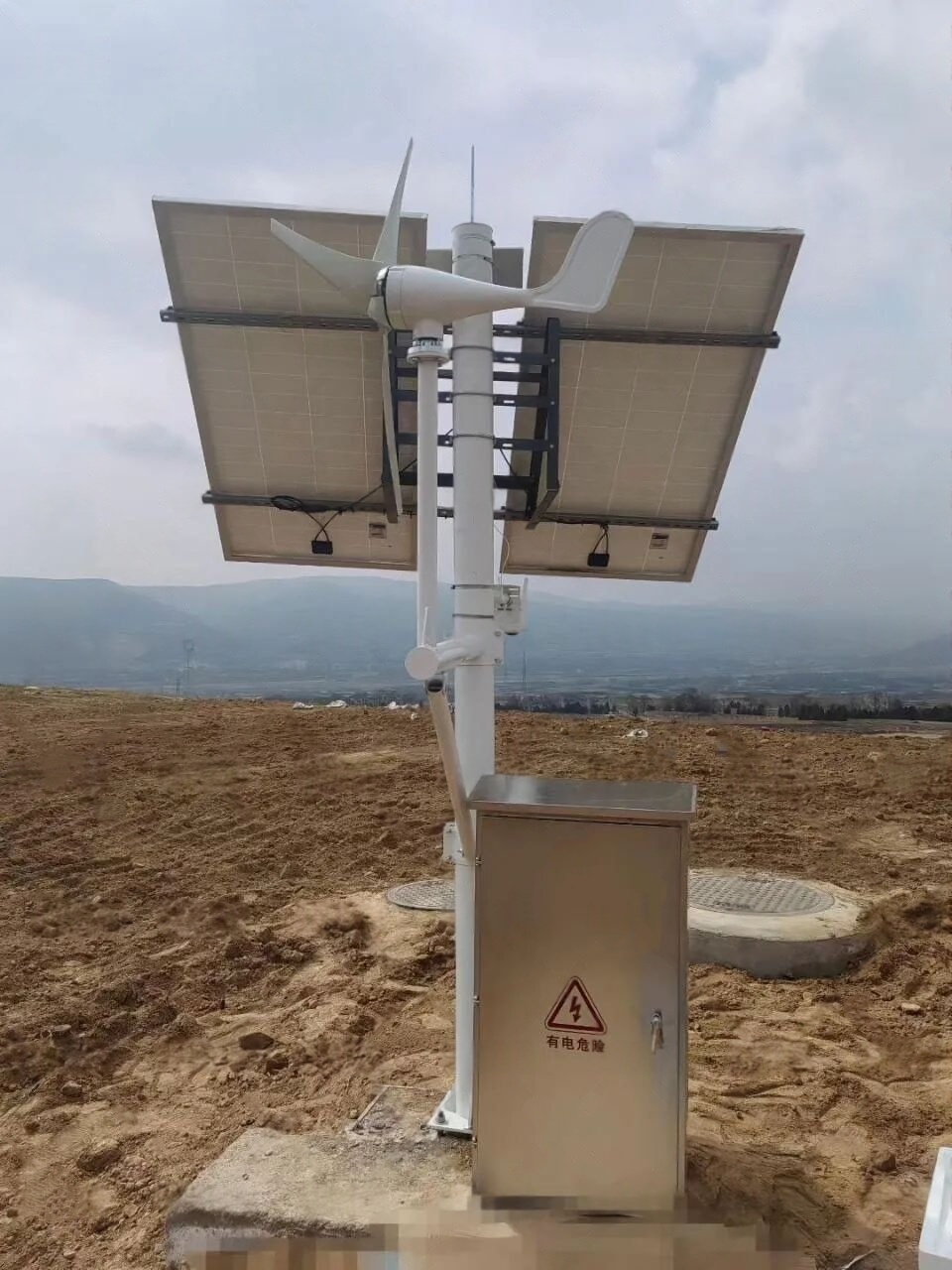 Wind-Solar Hybrid Power Supply System For Irrigation Valve Control In Shandong Smart Agriculture